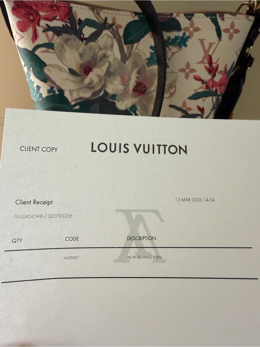 ❤️ Louis Vuitton LV Monogram Eden All In Bag - Picture 9 of 10